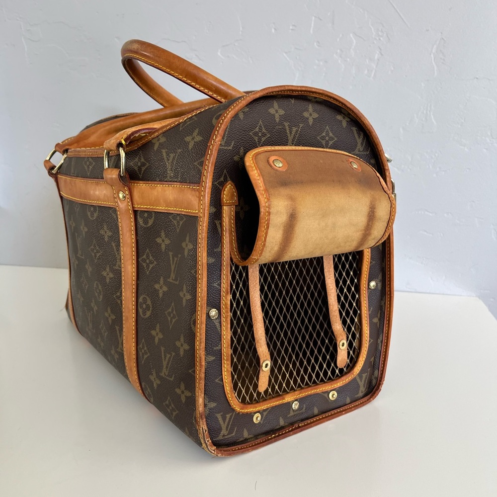Auth VTG LOUIS VUITTON Pet Carrier Bag